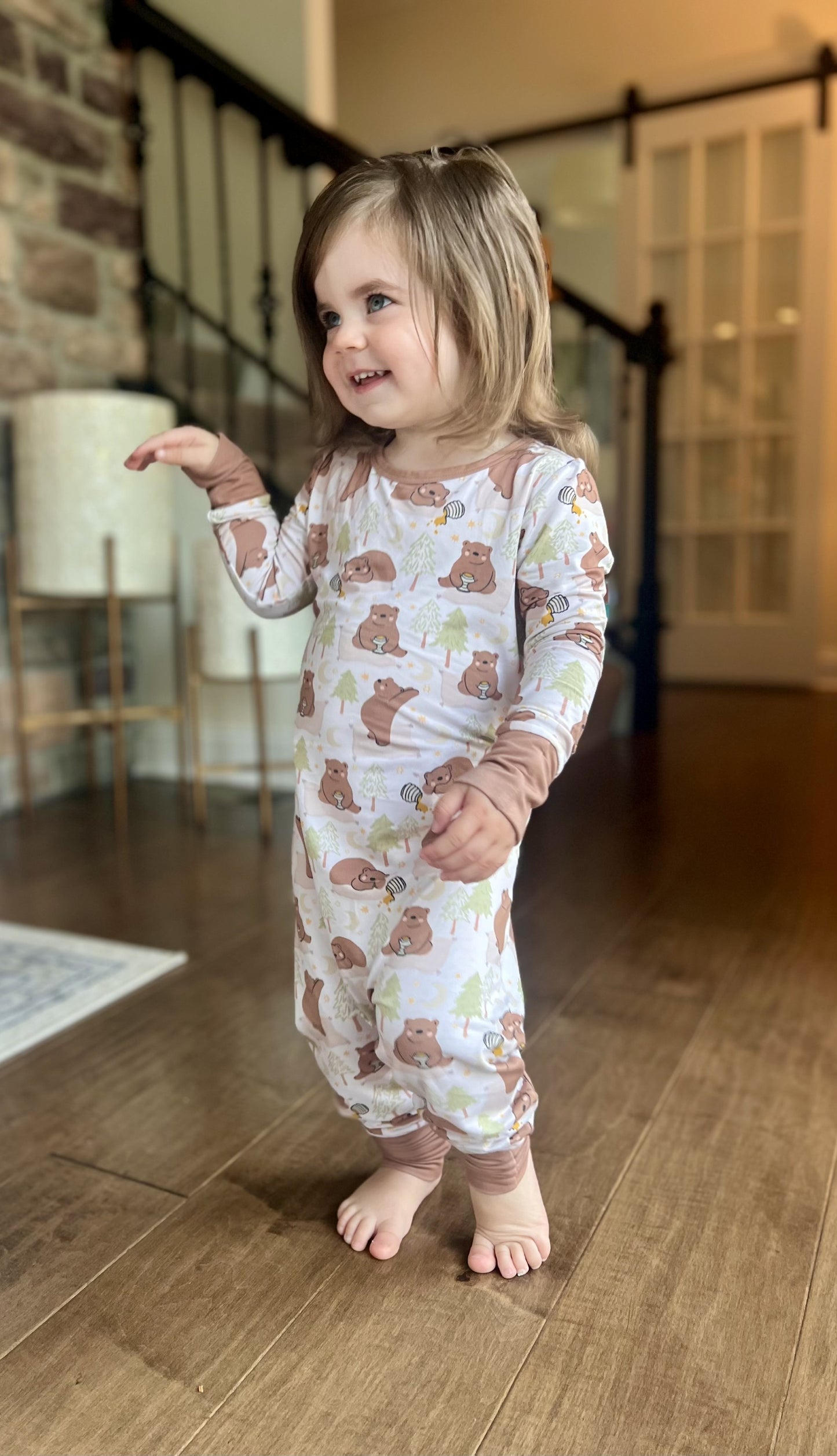 SnugFlex Romper, Honey Bear