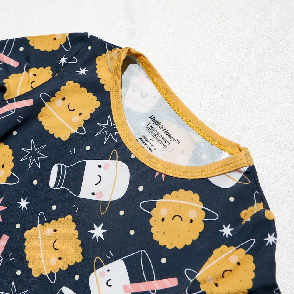 SnugFlex Romper, Milk & Cookies