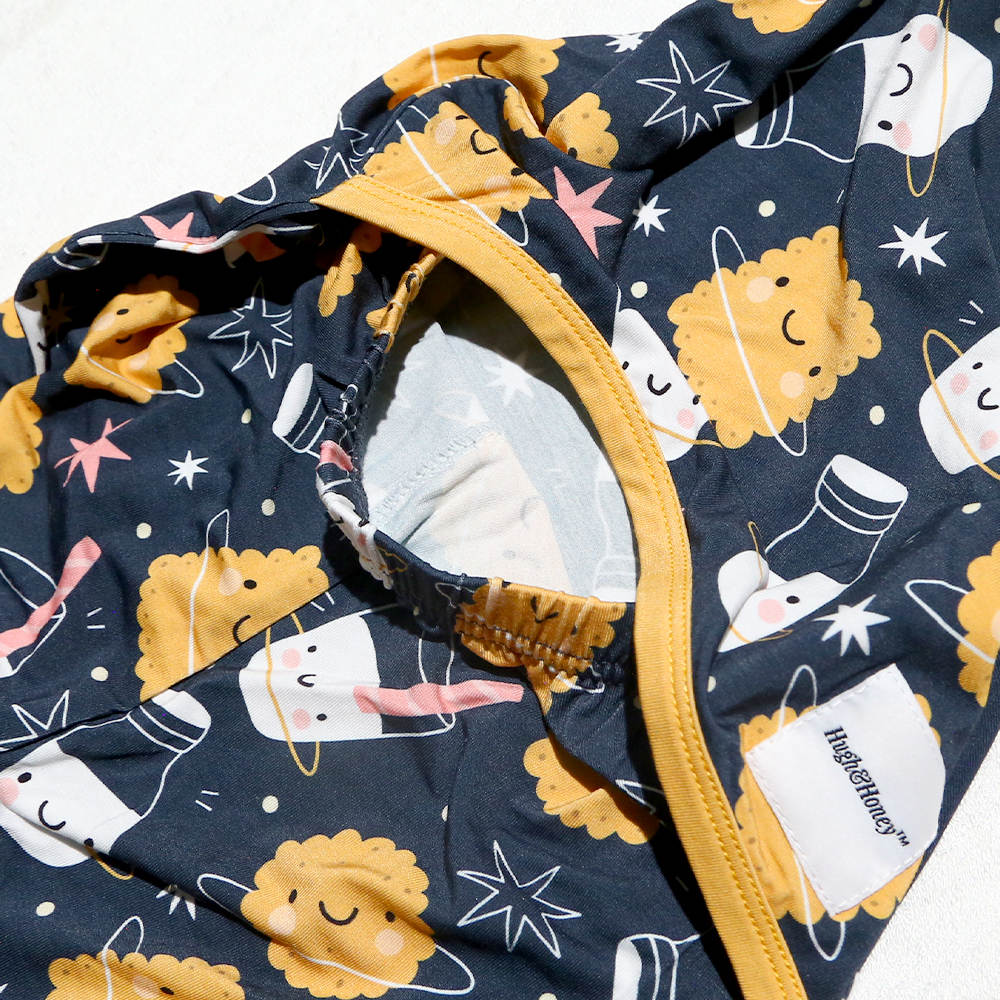 SnugFlex Romper, Milk & Cookies