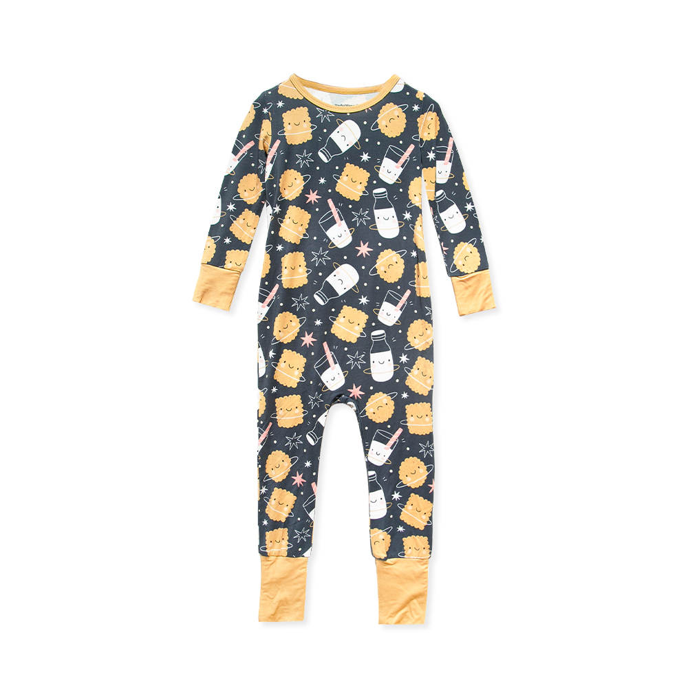 SnugFlex Romper, Milk & Cookies