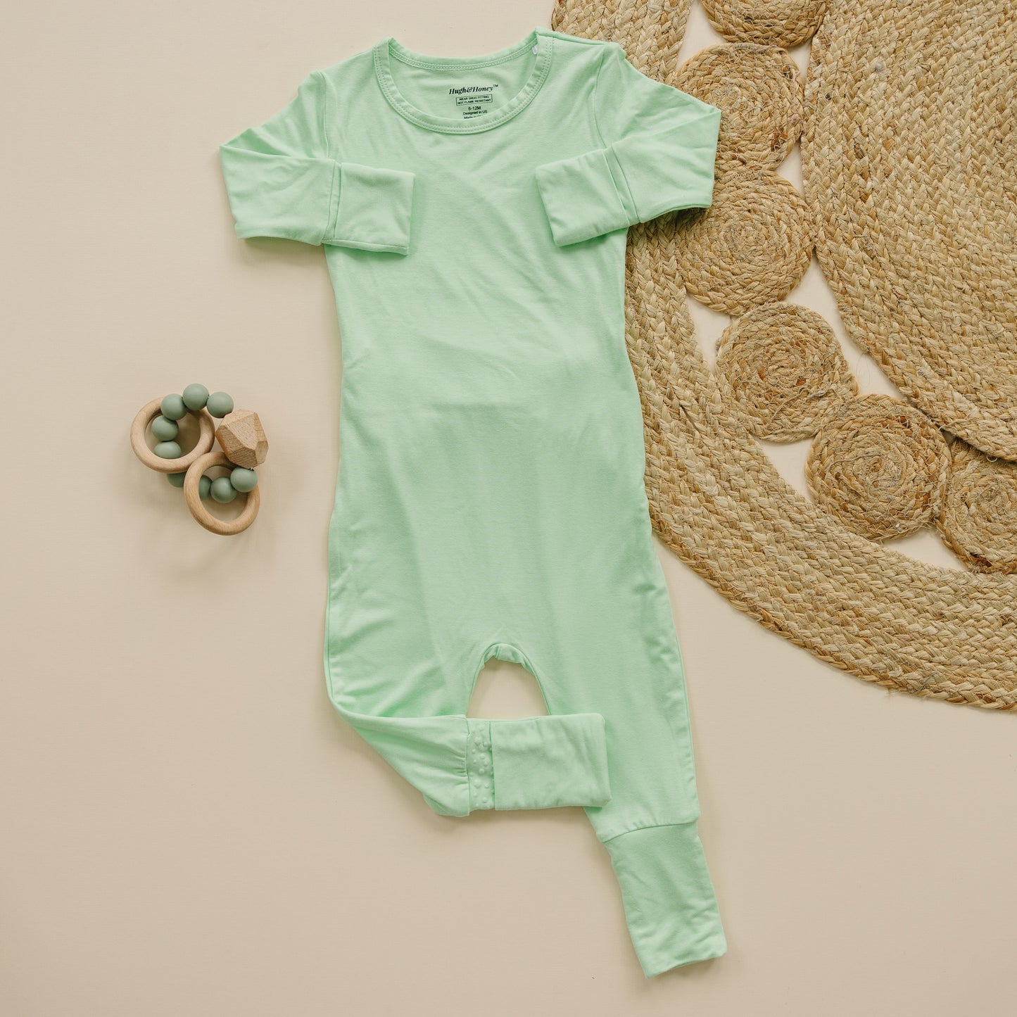 SnugFlex Romper, Mint Green