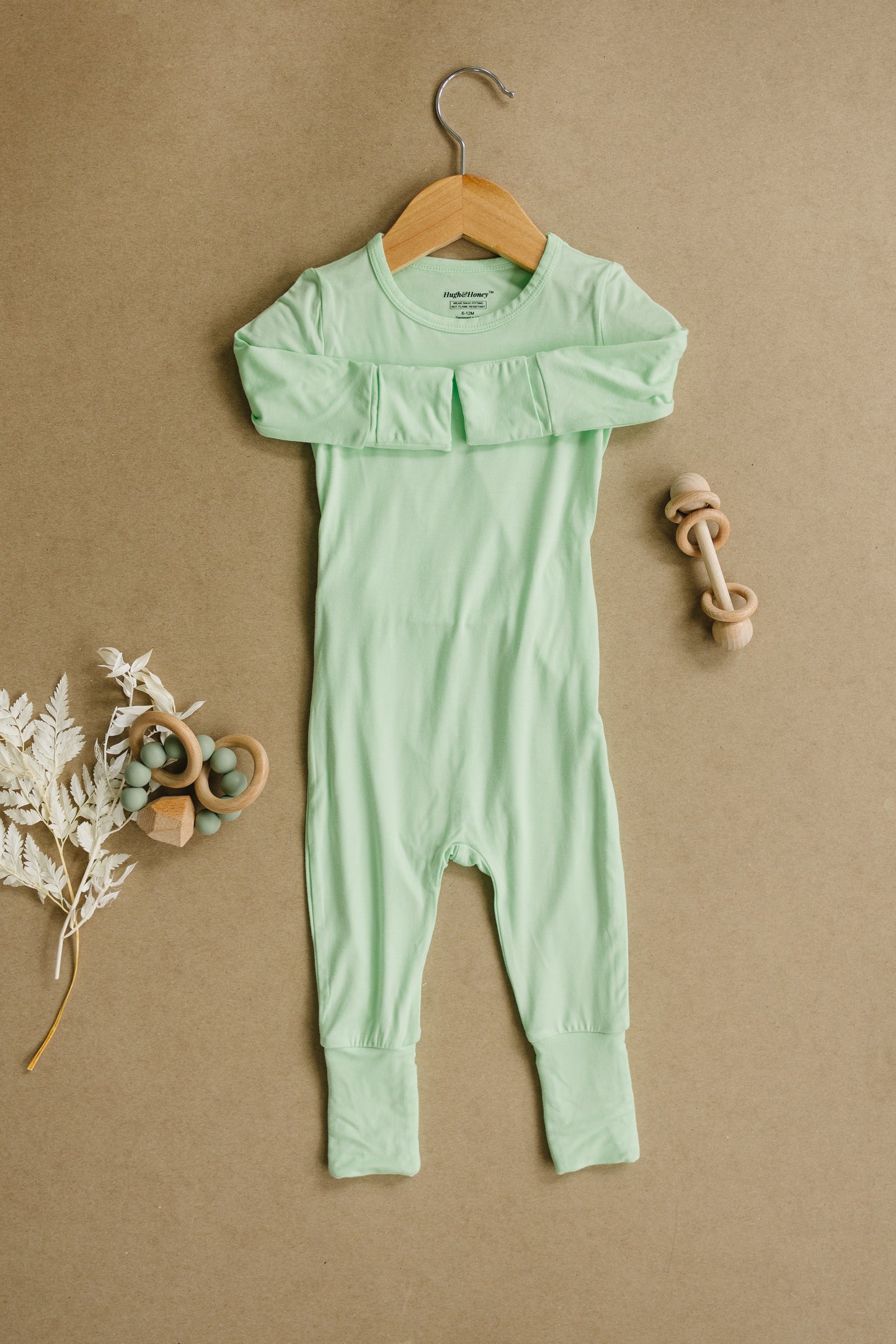 SnugFlex Romper, Mint Green