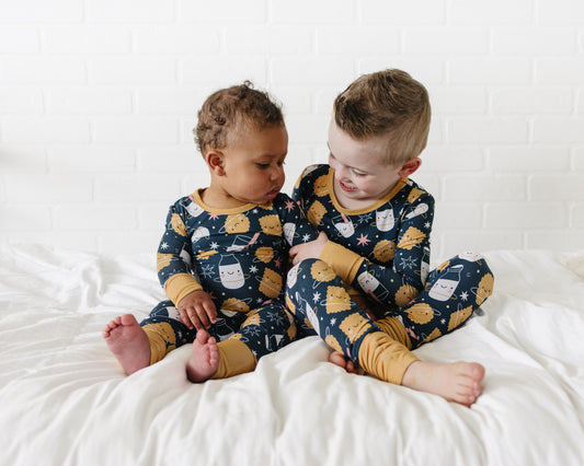 SnugFlex Romper, Milk & Cookies